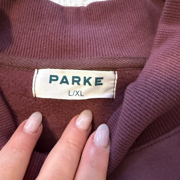 Parke Monochrome Eggplant Mockneck - Picture 5 of 5